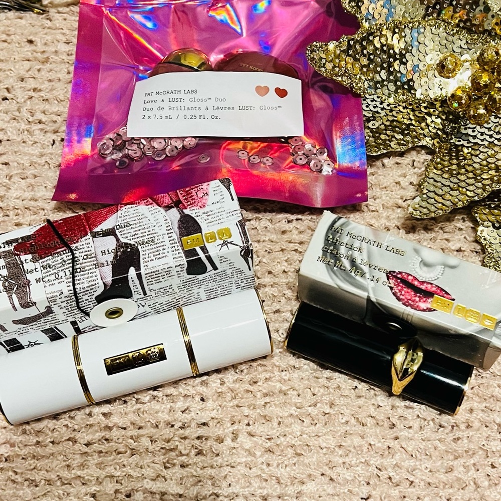 PatMcGrath Labs 3 Lip & Highlighter 2 in 1 Limited Edition BNIB SOLD OUT Bundle